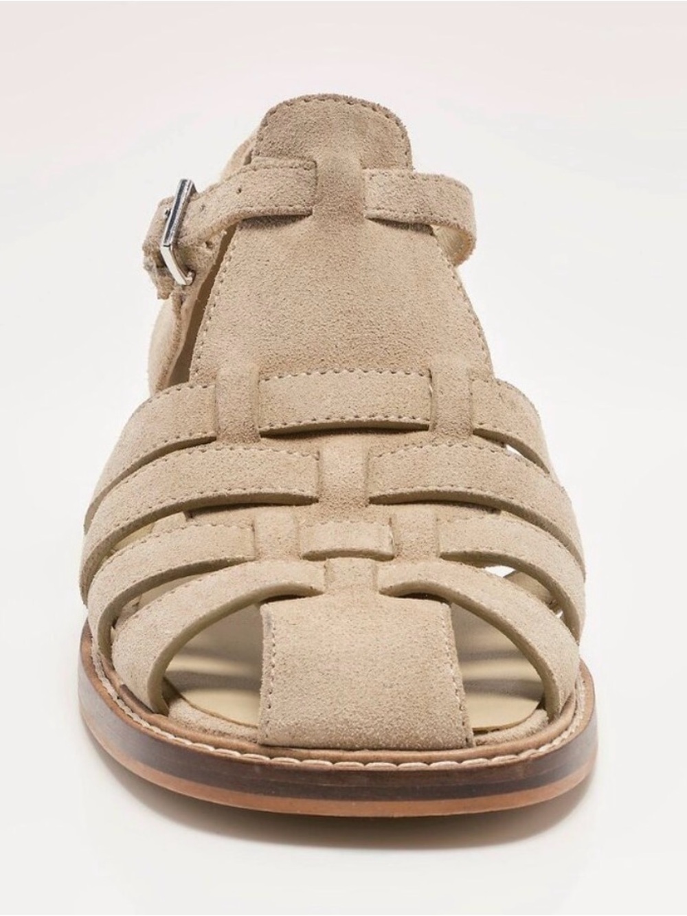 Free People Beige Suede Fisherman Sandals - Picture 8 of 9